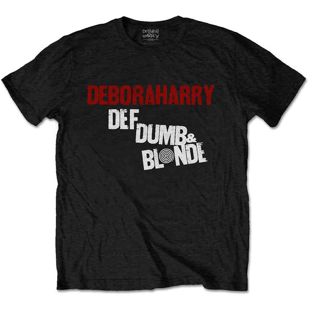 Blondie - Def, Dumb & Blonde Heren Tshirt - Zwart